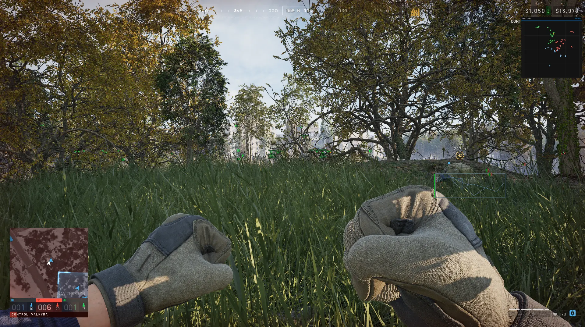 War Dogs ESP boxes and labels over distant targets
