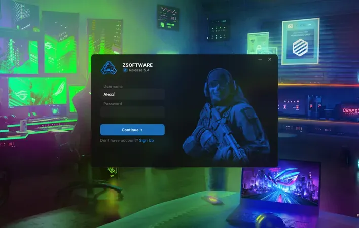 ZSOFTWARE launcher login