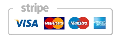 Payment methods — Stripe, Visa, MasterCard, Maestro, American Express